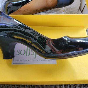 Black Patent Leather Softspots Sz 8